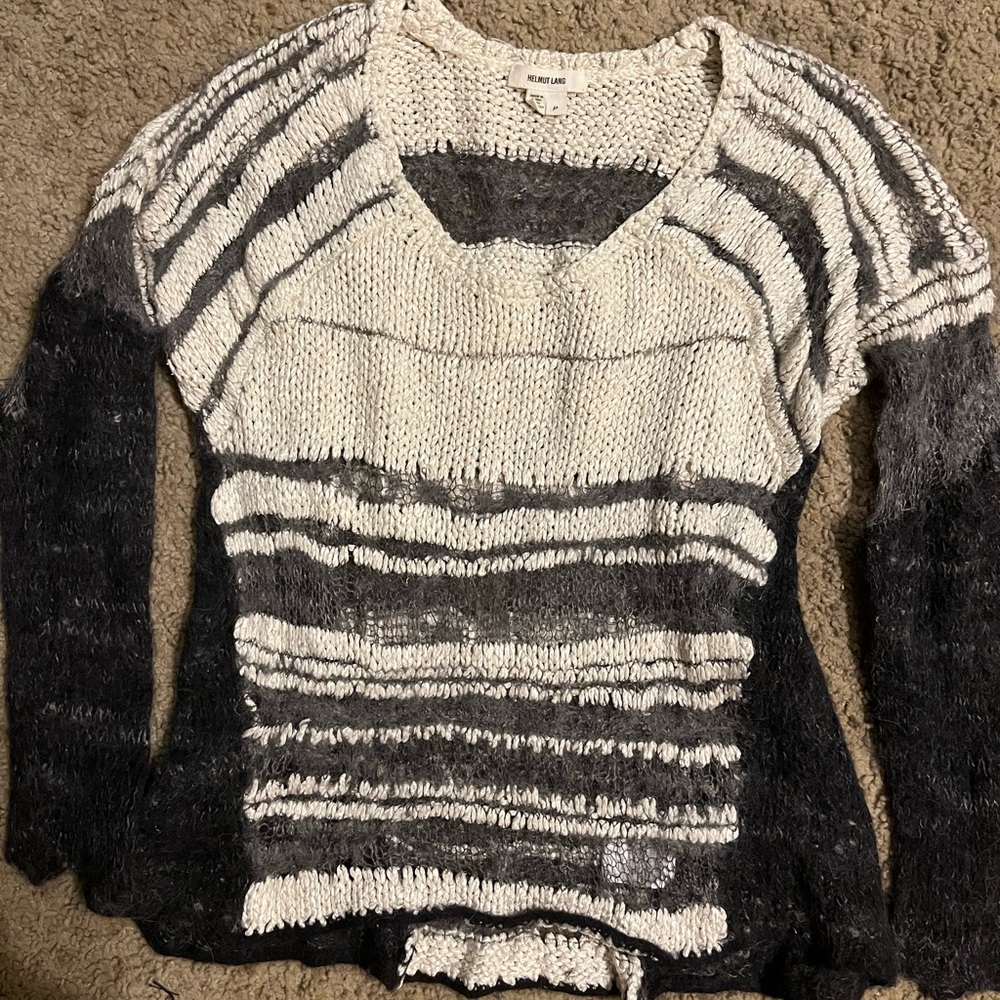 $380 HELMUT LANG Alpaca Size P Sweater